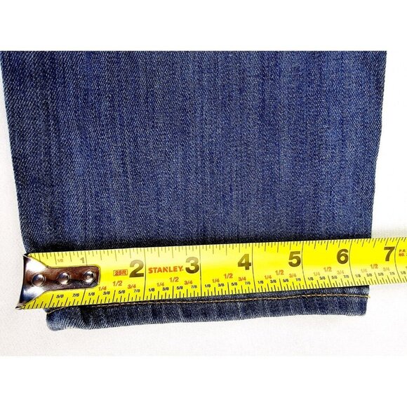 AG Adriano Goldschmied Size 29X24 Women The Stevie Crop Slim Straight Blue Jeans - Picture 4 of 12